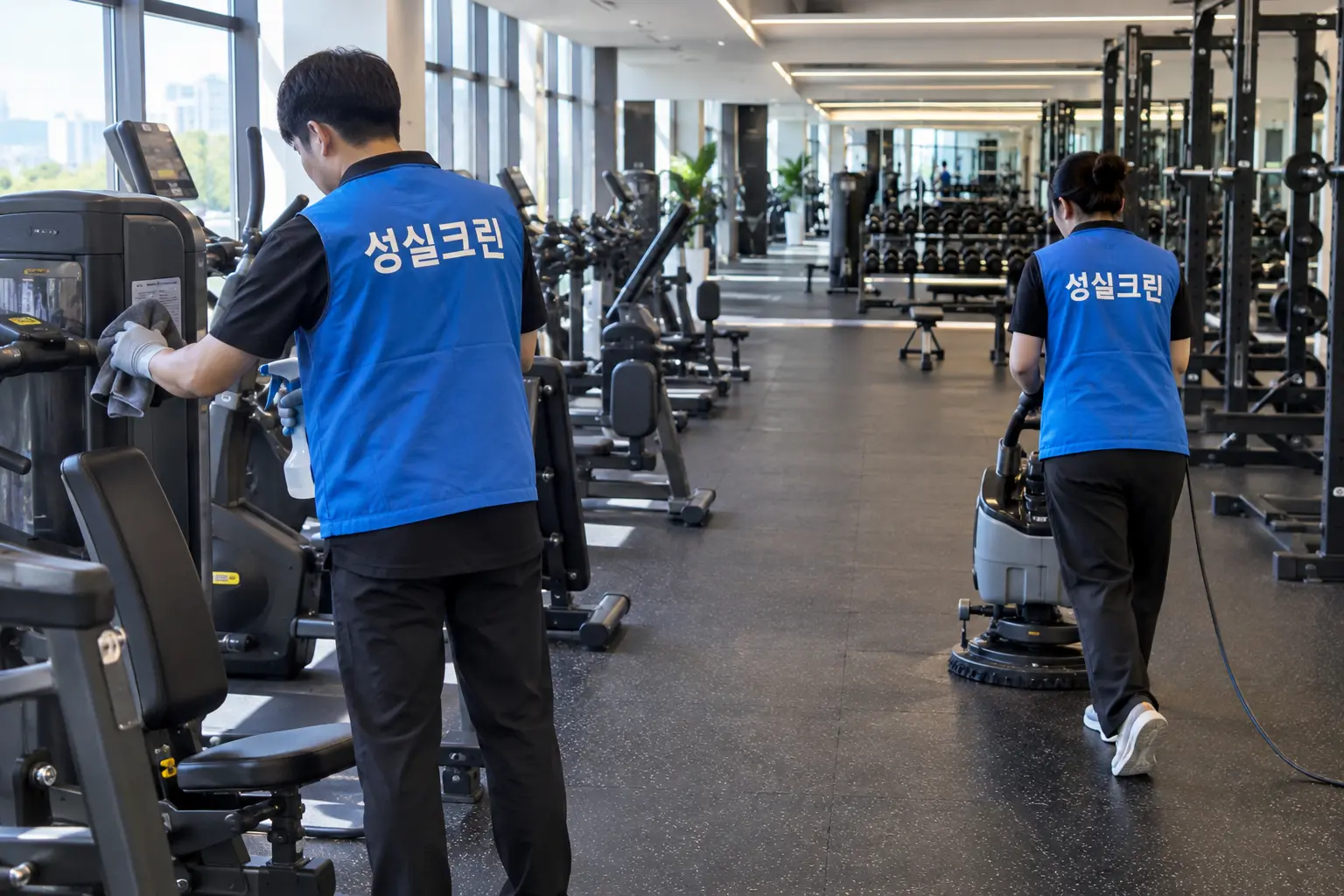 광주 헬스장·운동시설·필라테스·휘트니스 청소 전문업체 성실크린