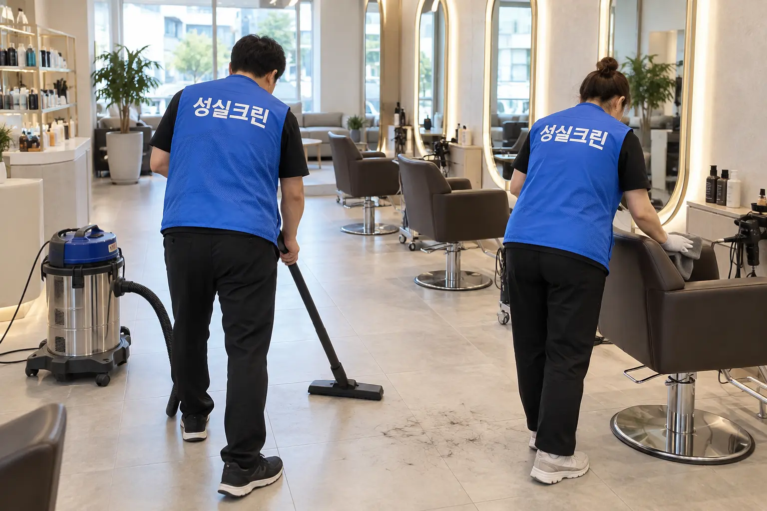 광주 미용실·미장원·헤어샵 청소 전문업체 성실크린