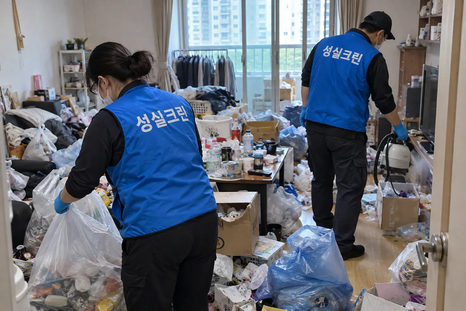광주 광산구 쓰레기집청소·유품정리·고독사정리 전문업체 성실크린